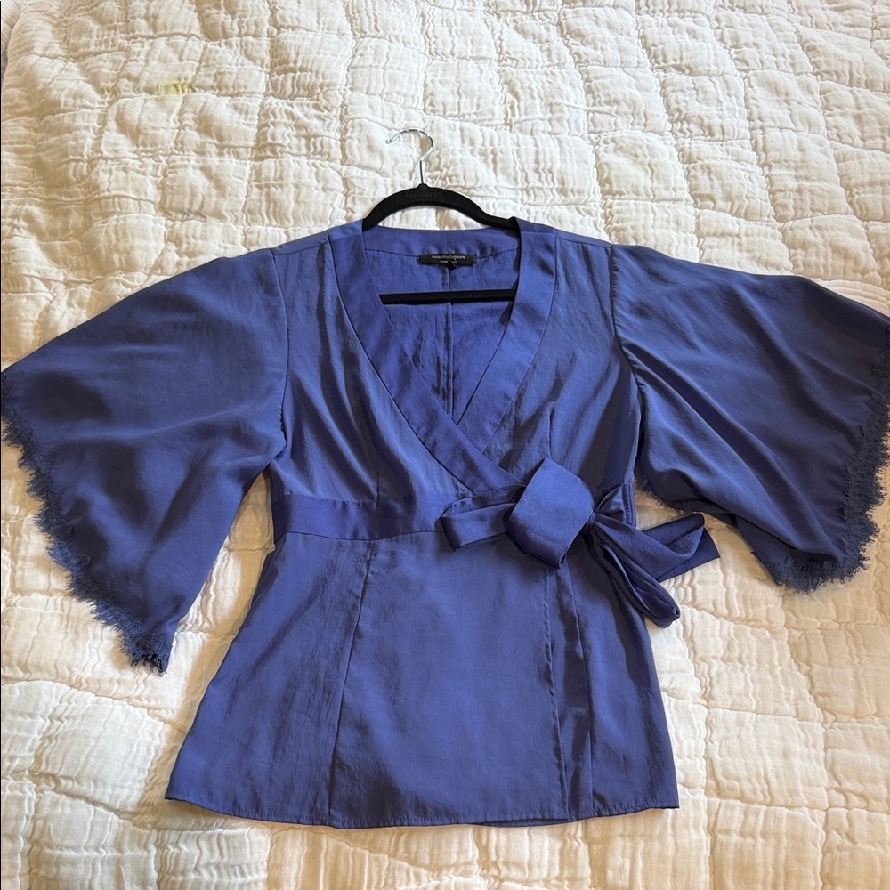 Nanette Lepore Violet Satin Blouse